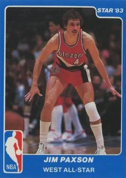 1983 Star All Star Game Jim Paxson #20 card image