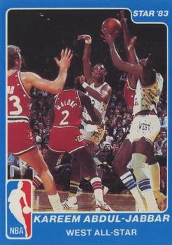 1983 Star All Star Game Kareem Abdul-Jabbar #14 card image