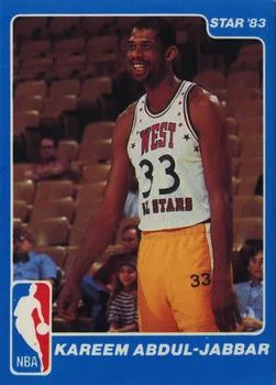 1983 Star All Star Game Kareem Abdul-Jabbar #NNO card image