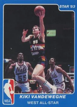 1983 Star All Star Game Kiki Vandeweghe #23 card image