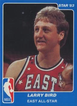 1983 Star All Star Game Larry Bird #2 card image
