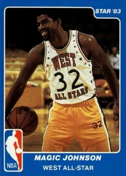 1983 Star All Star Game Magic Johnson #18 card image