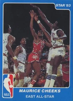1983 Star All Star Game Maurice Cheeks #3 card image