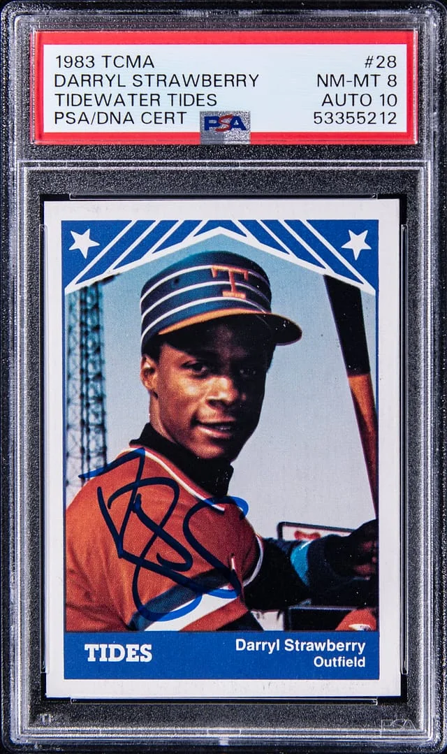 1983 TCMA Tidewater Tides Darryl Strawberry #28 card image