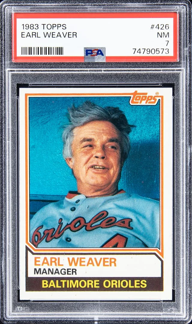 1983 Topps Earl Weaver #426 card image