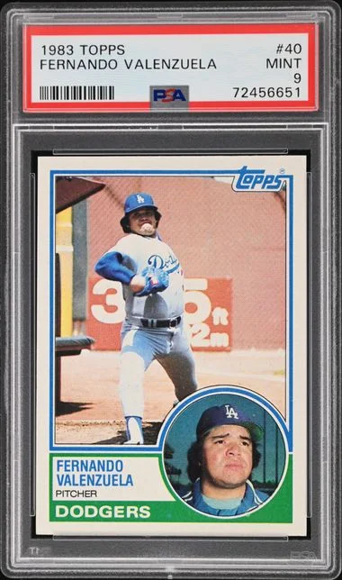 1983 Topps Fernando Valenzuela #40 card image