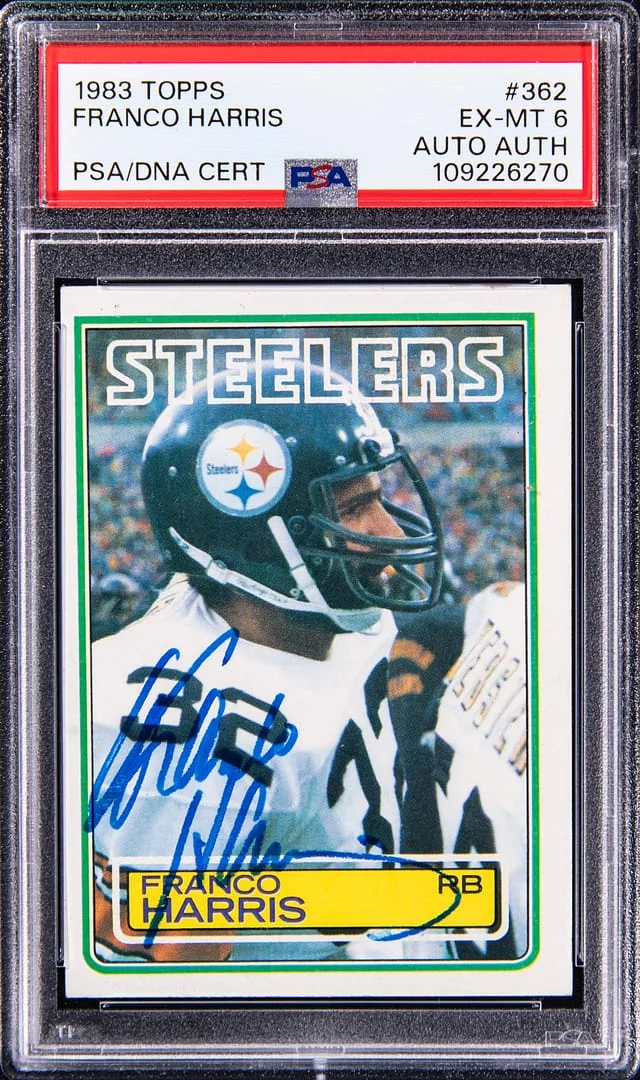 1983 Topps Franco Harris #362 card image