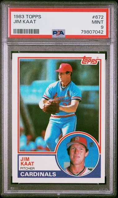 1983 Topps Jim Kaat #672 card image