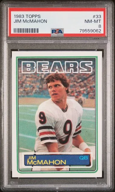 1983 Topps Jim Mcmahon #33 card image