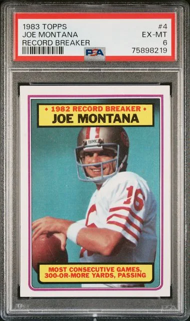 1983 Topps Joe Montana #4 card image