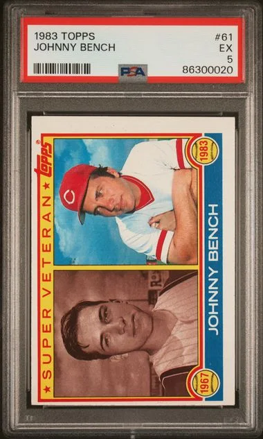 1983 Topps Johnny Bench #61 card image