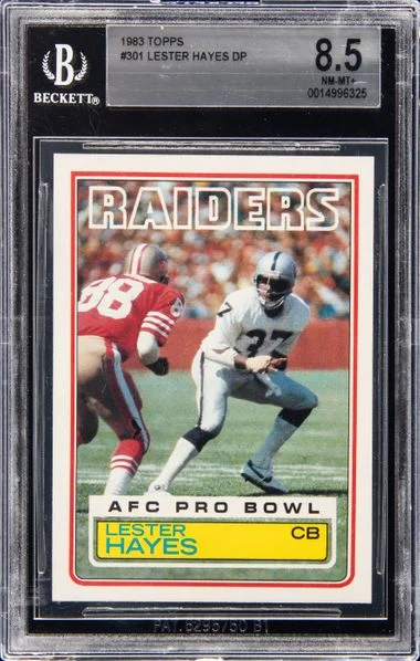 1983 Topps Lester Hayes Pro-Bowl #301 card image