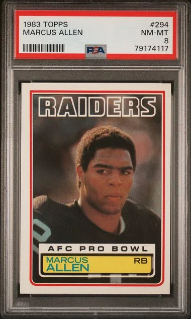 1983 Topps Marcus Allen #294 card image