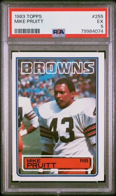 1983 Topps Mike Pruitt #255 card image