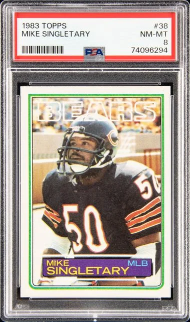 1983 Topps Mike Singletary #38 card image