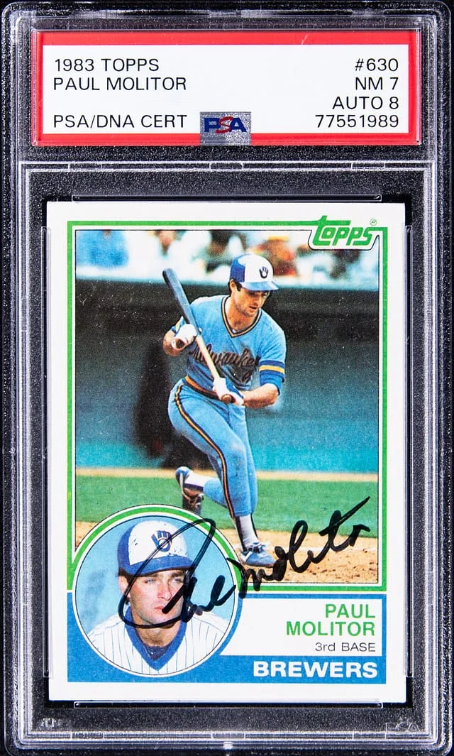 1983 Topps Paul Molitor #630 card image