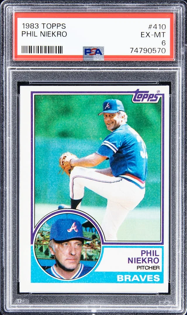 1983 Topps Phil Niekro #410 card image