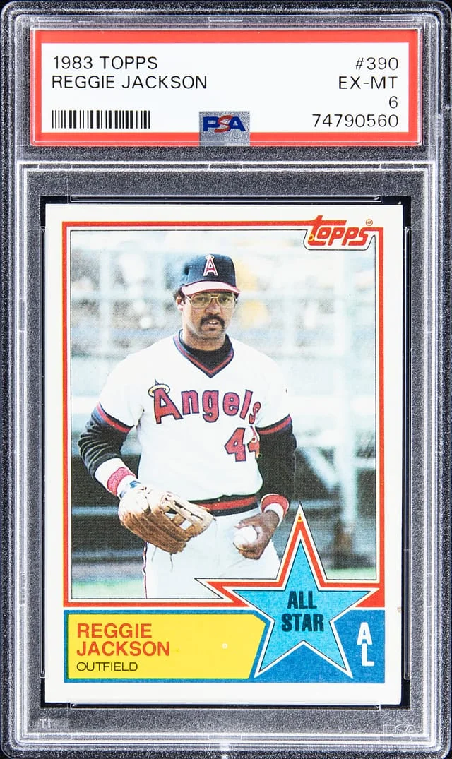 1983 Topps Reggie Jackson #390 card image