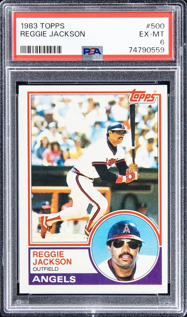 1983 Topps Reggie Jackson #500 card image