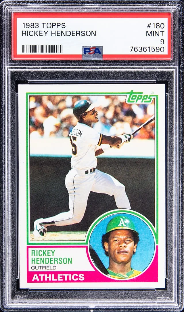 1983 Topps Rickey Henderson #180 card image