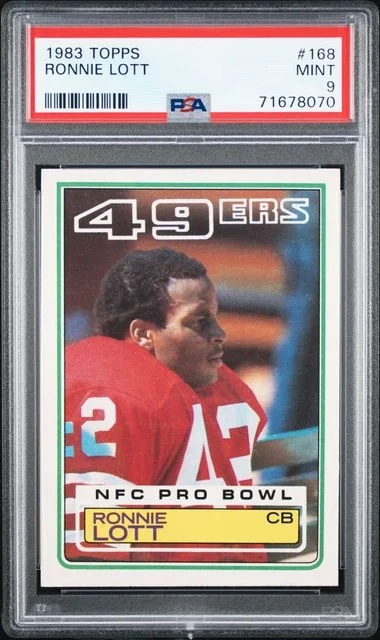 1983 Topps Ronnie Lott #168 card image