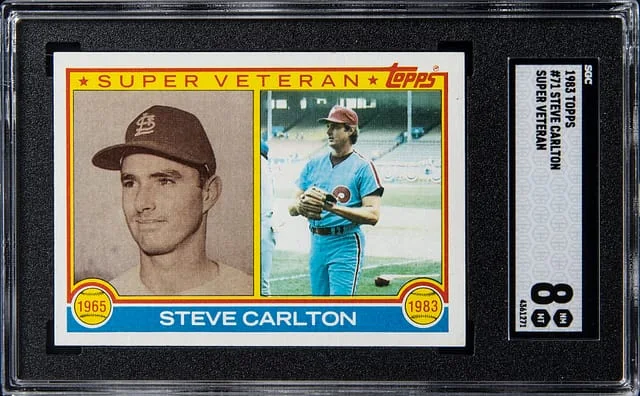 1983 Topps Super Steve Carlton Veteran #71 card image