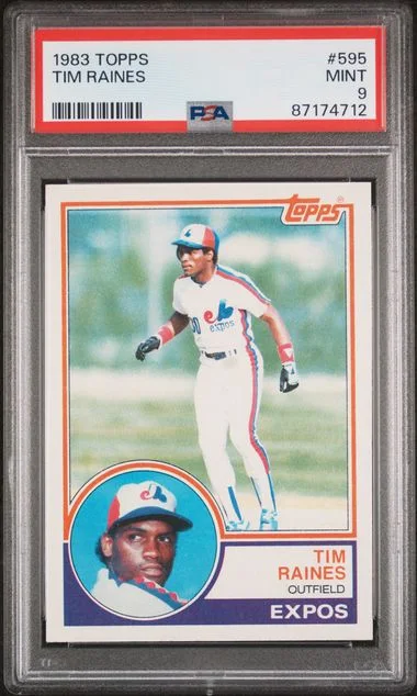 1983 Topps Tim Raines #595 card image