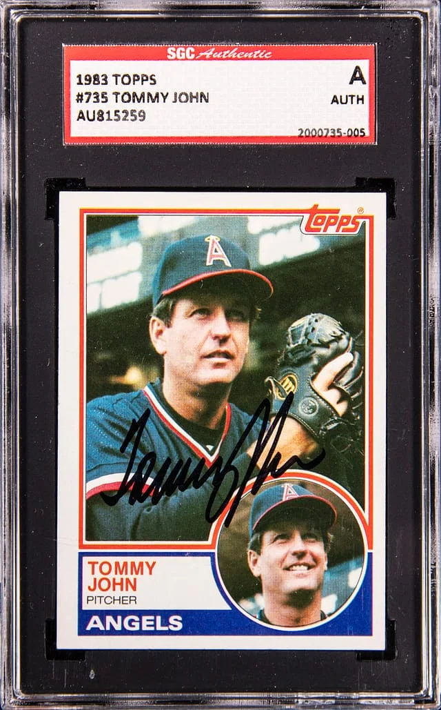 1983 Topps Tommy John #735 card image