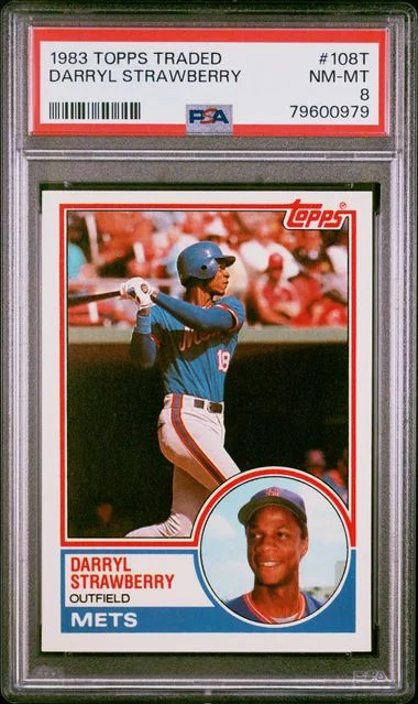 1983 Topps Traded Darryl Strawberry #108T card image