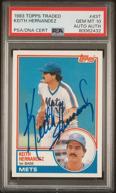 1983 Topps Traded Keith Hernandez #43T card image