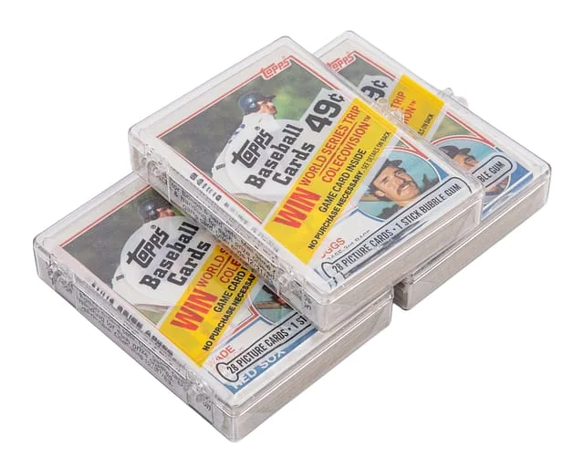 1983 Topps Unopened Cello Pack Collection (3 Packs) - Featuring Wade Boggs #no-number card image