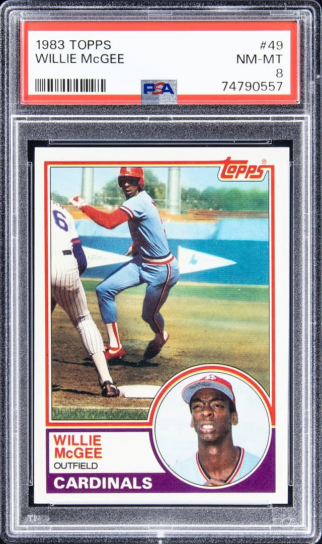 1983 Topps Willie McGee #49 card image