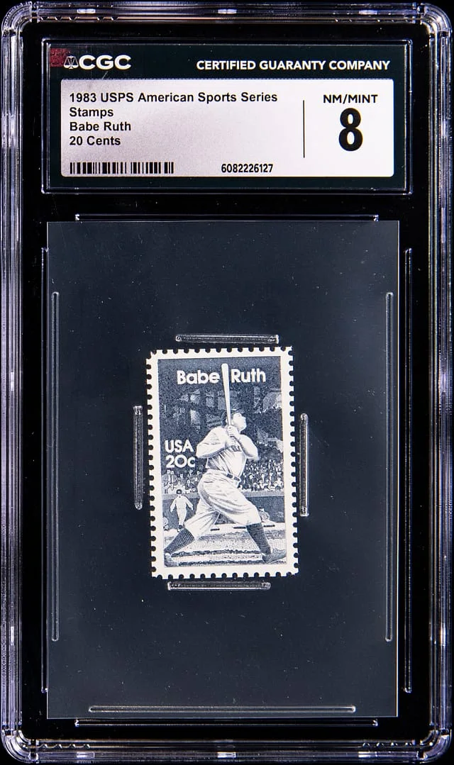 1983 USPS American Sports Series Stamps Cents Babe Ruth #20 card image