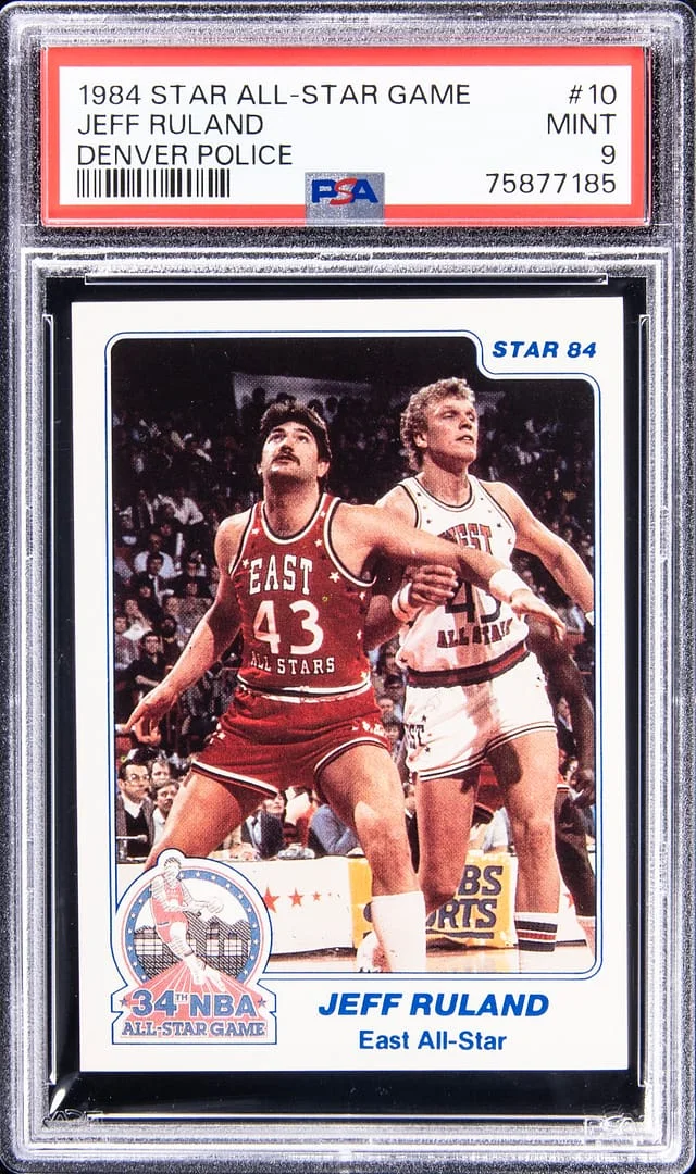 1984-85 Star All-Star Game Denver Police Jeff Ruland #10 card image