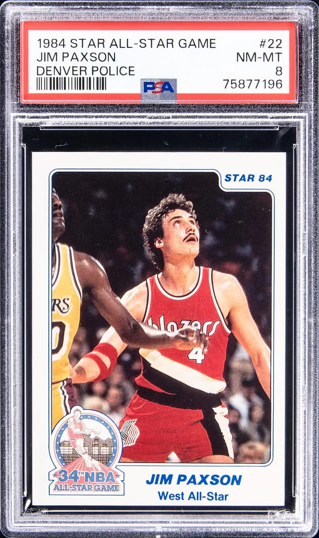 1984-85 Star All-Star Game Denver Police Jim Paxson #22 card image