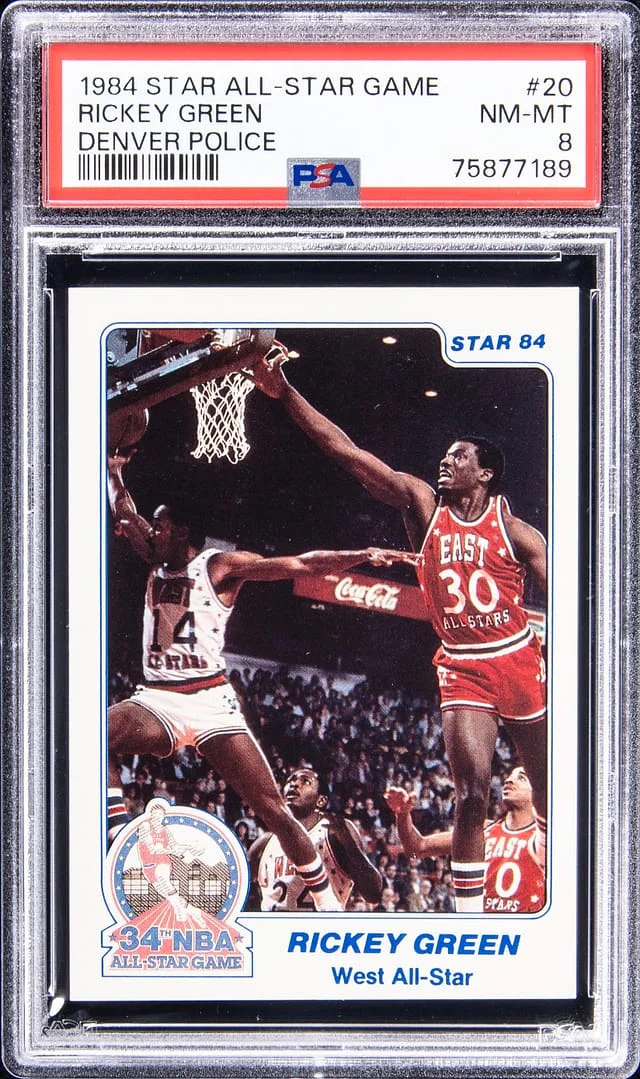 1984-85 Star All-Star Game Denver Police Rickey #20 card image