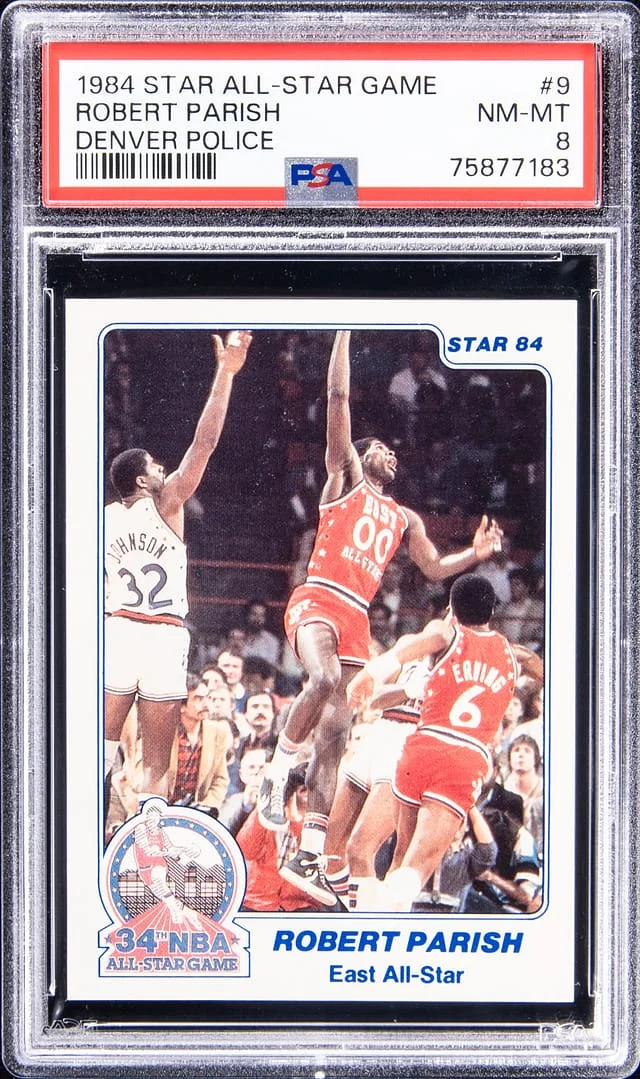 1984-85 Star All-Star Game Denver Police Robert Parish #9 card image