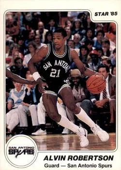 1984-85 Star Alvin Robertson #75 card image