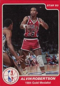 1984-85 Star Alvin Robertson OLY #198 card image