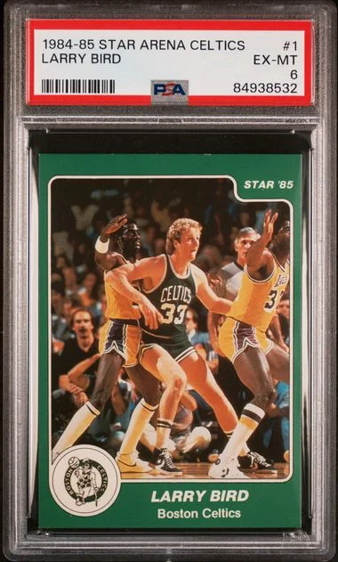 1984-85 Star Arena Boston Celtics Larry Bird #1 card image