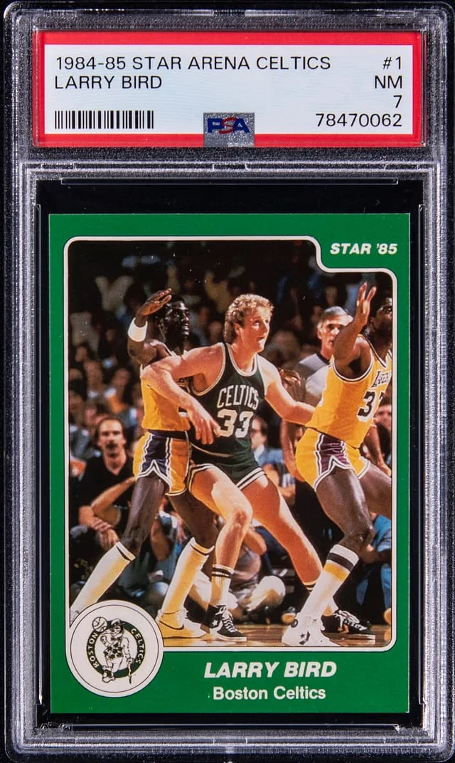 1984-85 Star Arena Celtics Larry Bird #1 card image