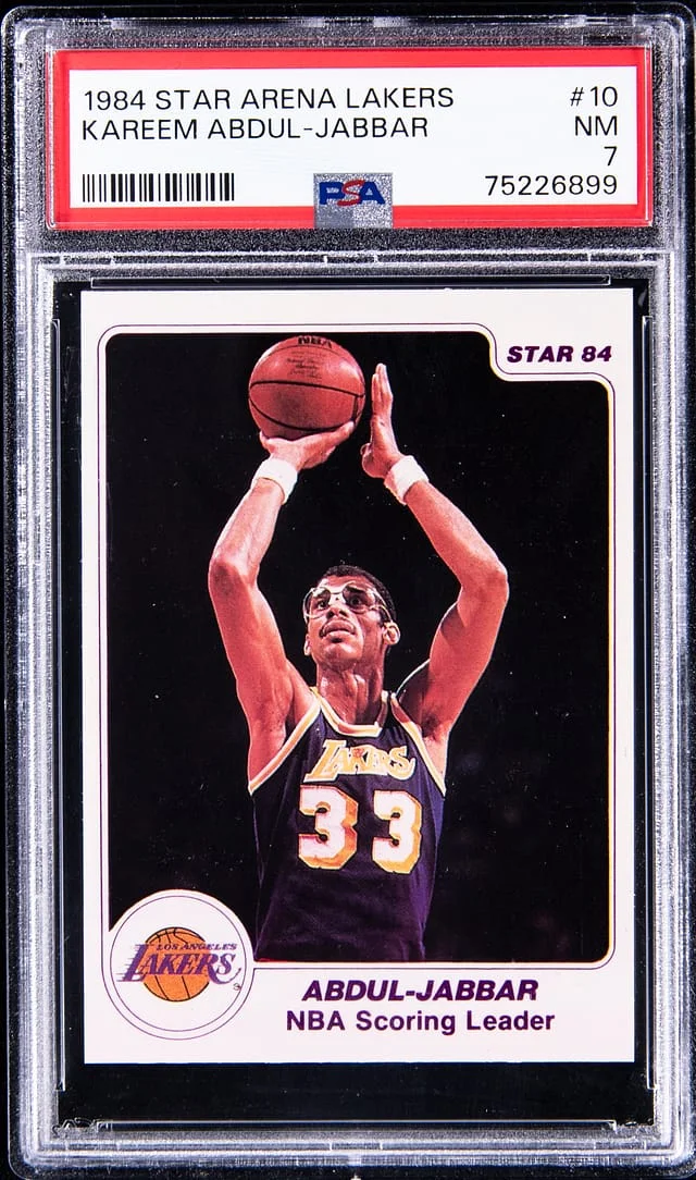 1984-85 Star Arena Lakers Kareem Abdul-Jabbar #10 card image