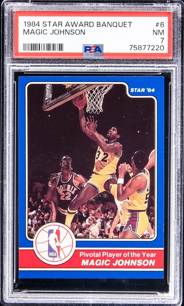 1984-85 Star Award Banquet Magic Johnson #6 card image