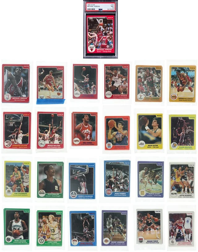 1984-85 Star Basketball Complete Set (288) - Including Michael Jordan Graded #101 card image