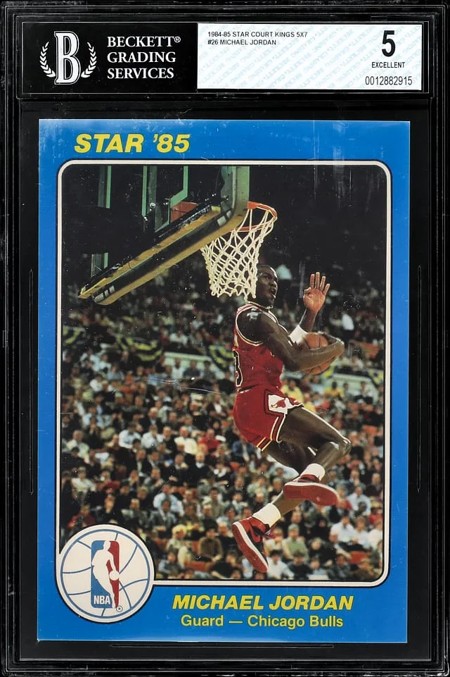 1984-85 Star Court Kings 5 x 7 Michael Jordan #26 card image