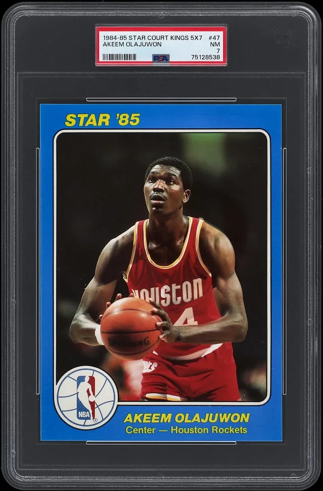 1984-85 Star Court Kings 5x7 Hakeem Olajuwon #47 card image