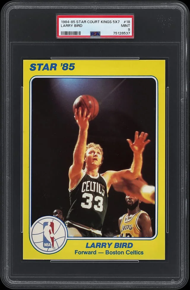 1984-85 Star Court Kings 5x7 Larry Bird #18 card image