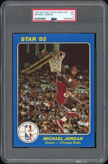 1984-85 Star Court Kings Supers 5X7 Michael Jordan #26 card image