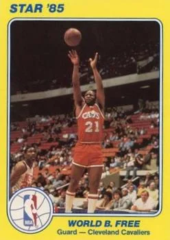 1984-85 Star Court Kings World B. Free #8 card image