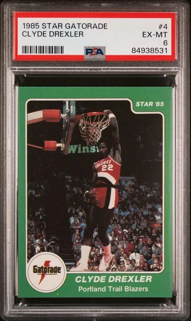 1984-85 Star Gatorade Clyde Drexler #4 card image